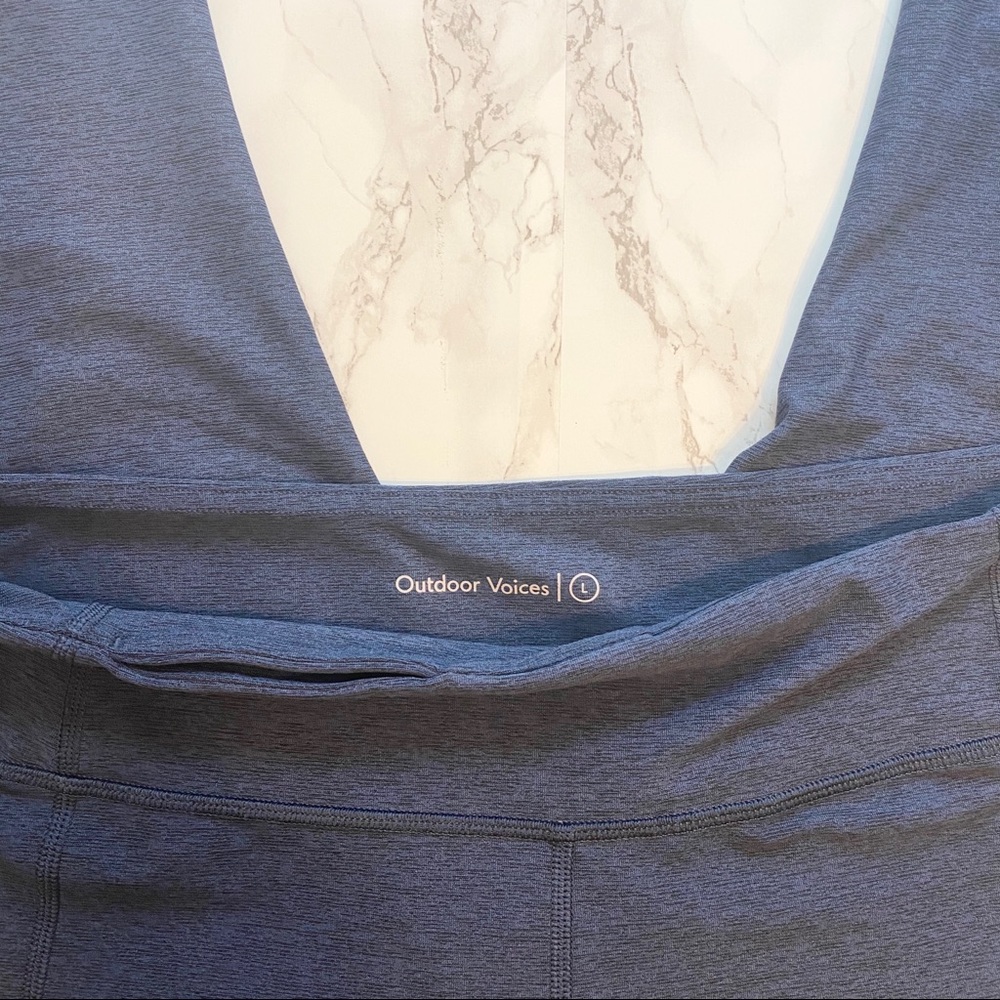 Outdoor Voices Warmup Legging Navy Size Large - Picture 6 of 8